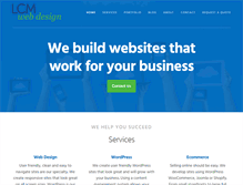 Tablet Screenshot of lcmwebdesign.ca